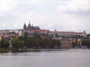 prague castle from the river
