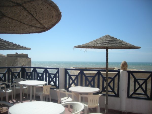 the view from a cafe in Essouria