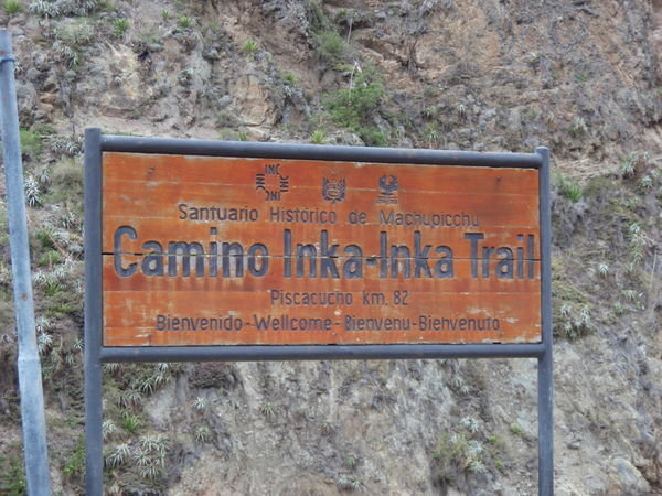 The start of the Inca Trail - km82