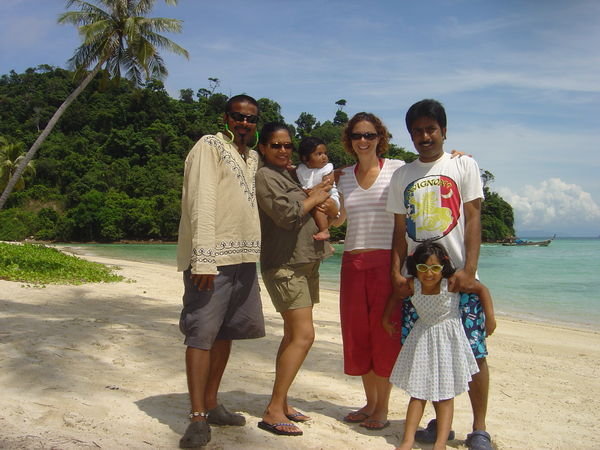 Happy families in Phi Phi island