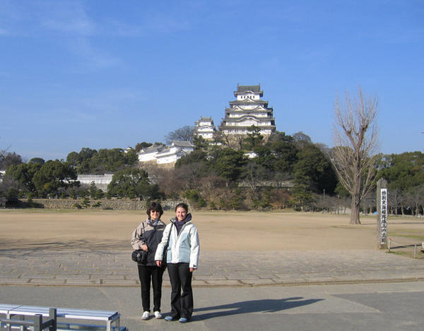 Us at Himeji castle
