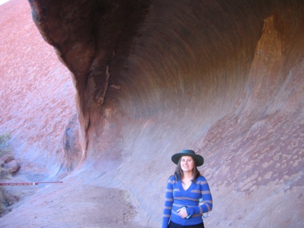 Inside a cave at Uluru