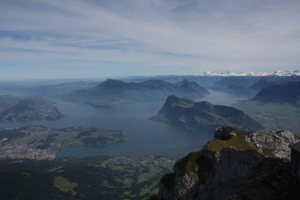 From Mt Pilatus overlooking Lake Lucerne