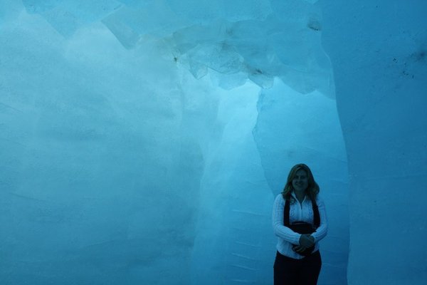 Ice cave at the Rhone Glacier