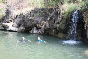 Natural hot spring in the Selous