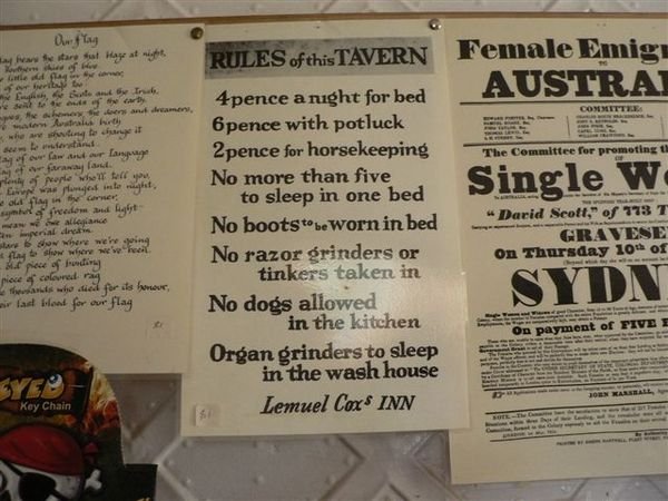 Tavern Rules.