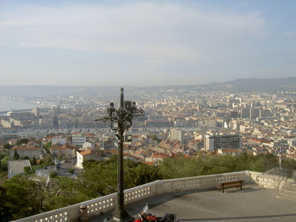 panoramic view of Marseille from Notre Dame de la Garde