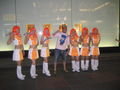 paddy loved the girls in orange!