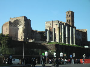 Somewhere near the Colosseo