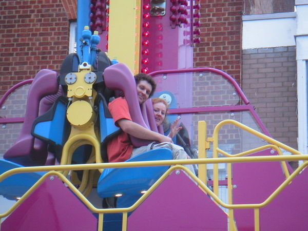 Ebony and Damien on the crazy ride.