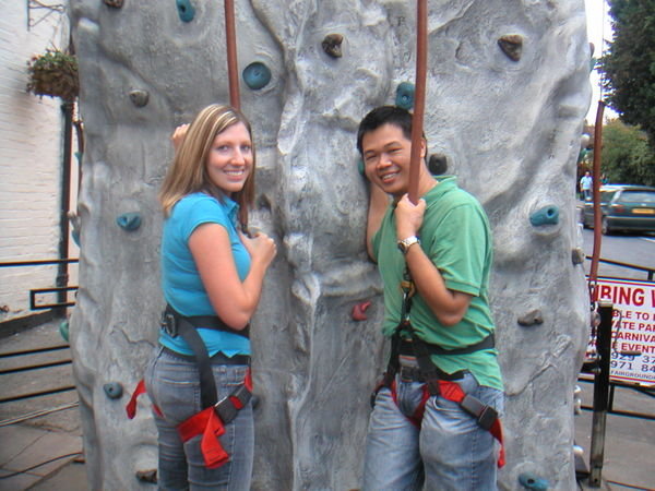 About to start our rock climbing adventure.