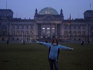 In front of the Reichstag