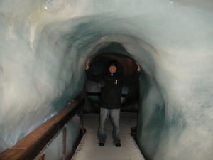 Will inside glacier cave
