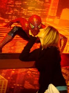 Bri kissing Spiderman