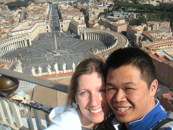 At the top of St. Peter's Basilica