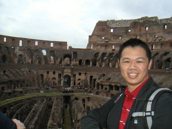 Will on upper level of Colosseum