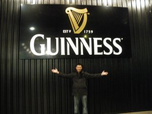 Will inside the Guinness Storehouse