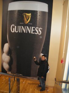 Will saying thanks for the Guinness!