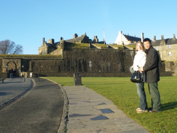 Standing outside Stirling Castle