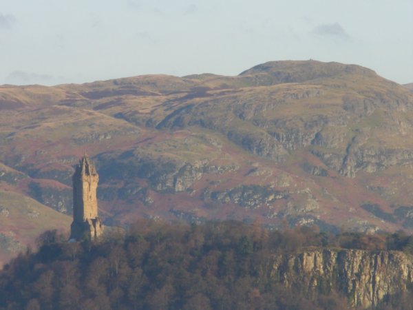 View of Wallace National monument from Stirling Castle