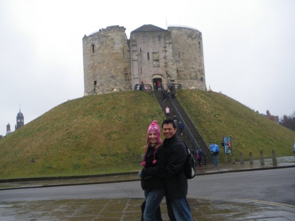 Standing in front of Clifford's Tower