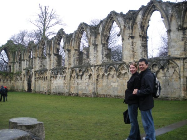 Us in Front of St. Mary's Abbey
