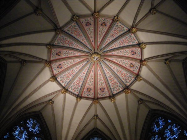 York Minster - ceiling in Chapel House