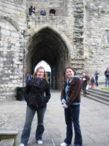 Bri & Heather at Caernarfon Castle