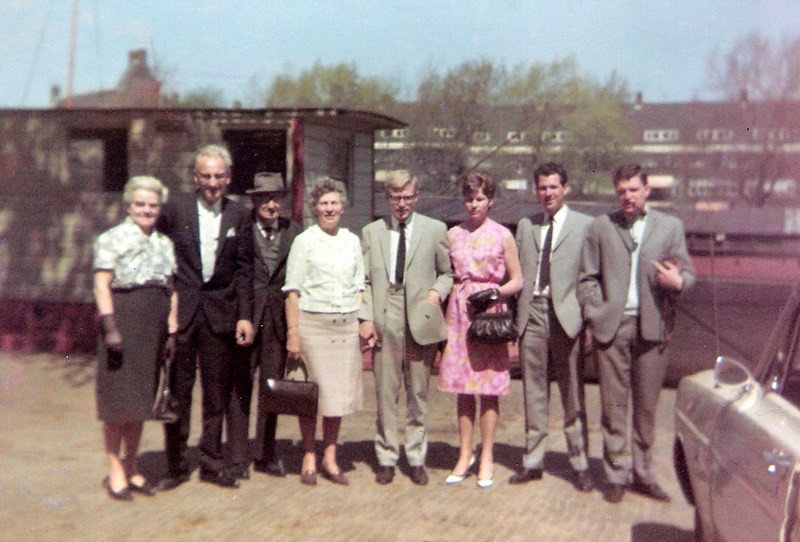 With family in 1966