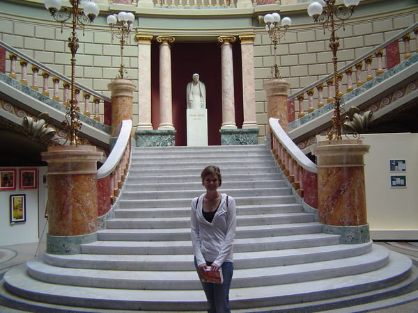 Jennifer at the Ceremonial Staircase