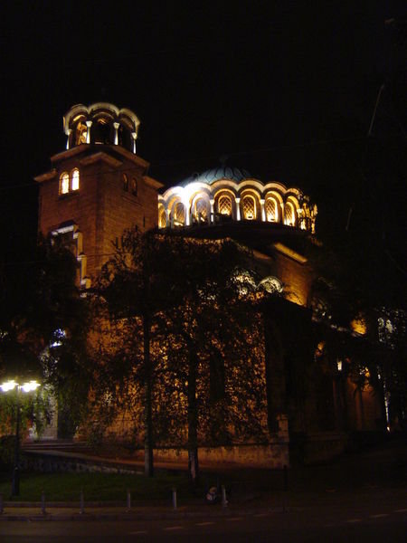 Saint Nedelya Church at Night