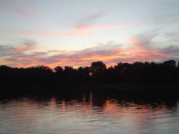 Sunset over the Danube