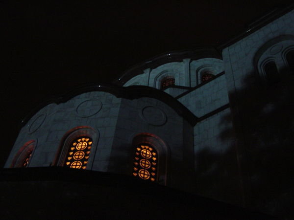 Saint Sava Windows in Belgrade