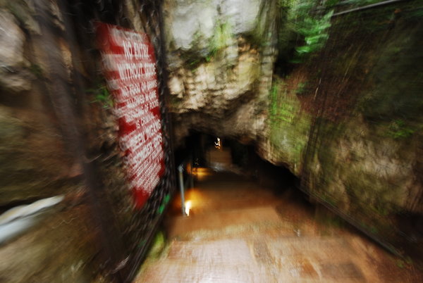 Entering Sterkfontein Cavern
