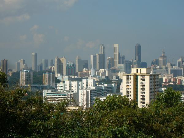 Singapore skyline view