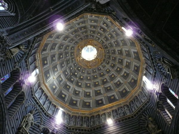 Looking up at the Duomo's dome