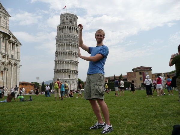 Giant me holding up the tower