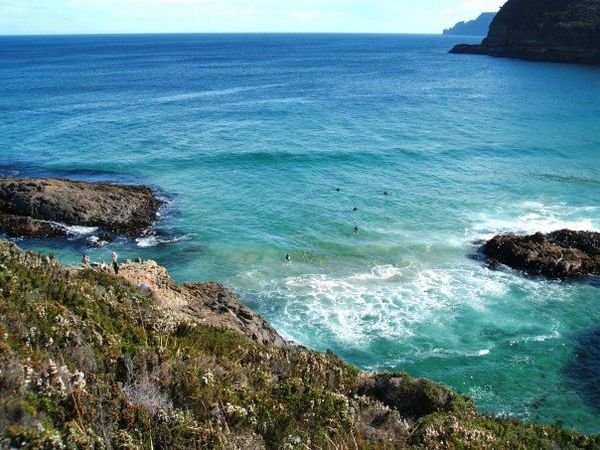 surf beach along the Tasman Peninsula