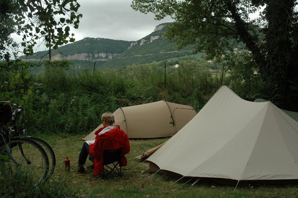 Ons eerste plekje; camping Coté de Sud, Millau