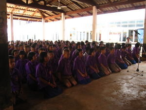 Udon Thani - visting a local school