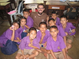 Udon Thani - visting a local school