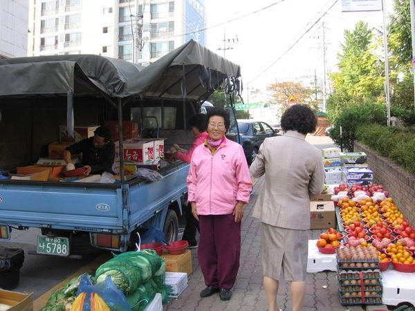 Fruit stand lady