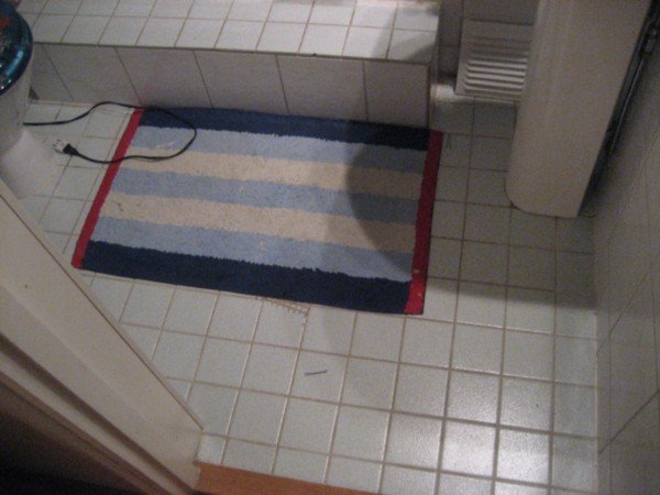 This is my bathroom floor
