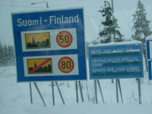 crossing the boarder to sweden!