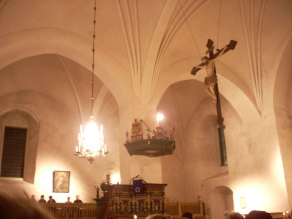 inside the church!