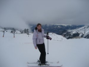 me skiing the glacier!