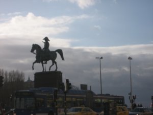 man on horse...wish i knew who he was!
