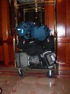 Our total luggage for one year!