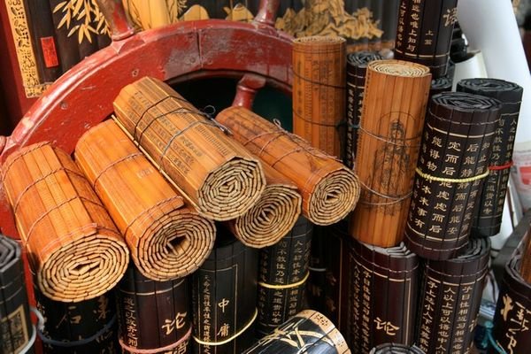 Wooden scrolls 
