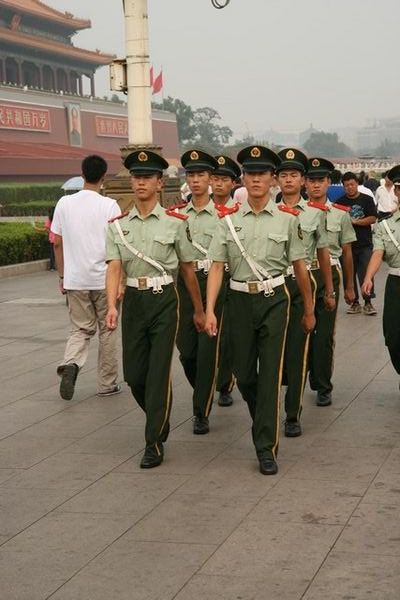 Soldiers on Tiananmen 